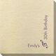 Corner Text with Treble Clef Design Bamboo Luxe Napkins Image 1 of 2